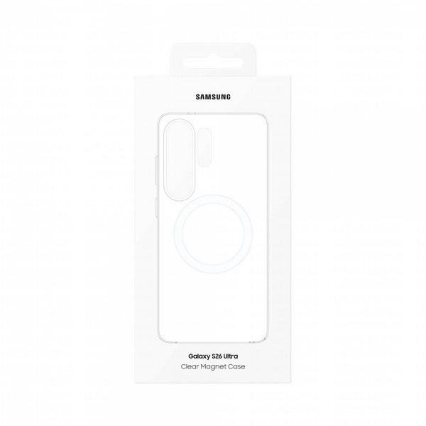Samsung Original Galaxy S26 Ultra Skal Clear Magnet Case Transparent