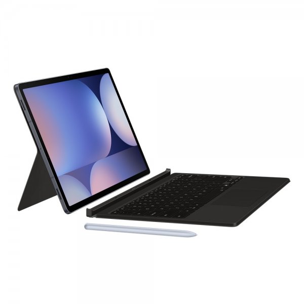 Samsung Original Galaxy Tab S9 Plus/S9 FE Plus/S10 Plus Fodral Book Cover Keyboard Svart