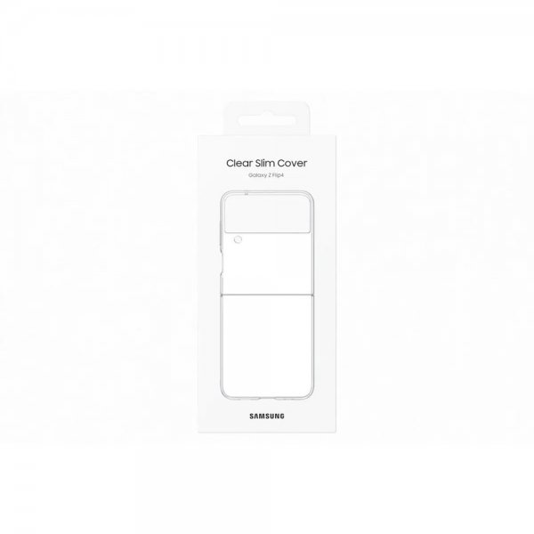 Samsung Original Galaxy Z Flip 4 Skal Clear Slim Cover Transparent