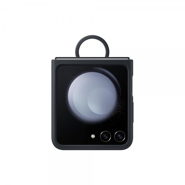 Samsung Original Galaxy Z Flip 5 Skal Silicone Case with Ring Indigo