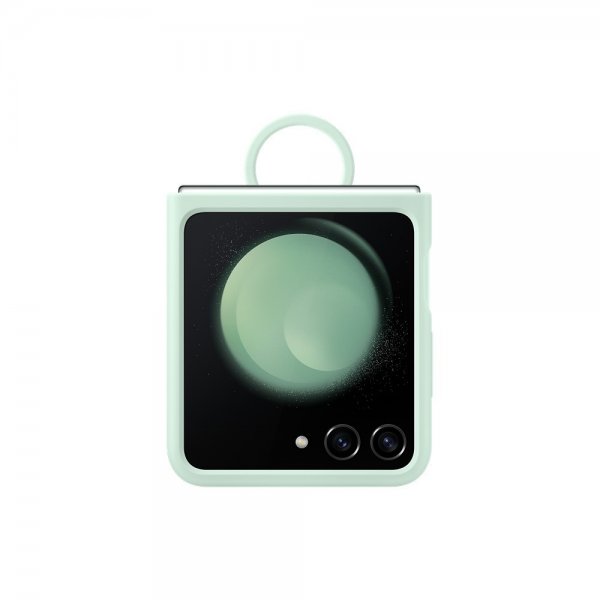 Samsung Original Galaxy Z Flip 5 Skal Silicone Case with Ring Mint