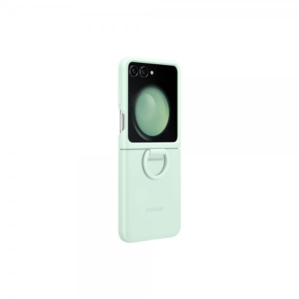 Samsung Original Galaxy Z Flip 5 Skal Silicone Case with Ring Mint