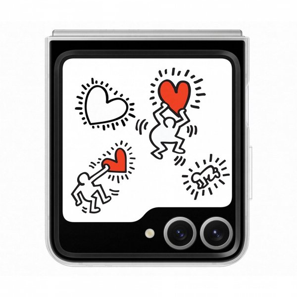 Samsung Original Galaxy Z Flip 6/Galaxy Z Flip 7 FE Skal Flipsuit Case Vit