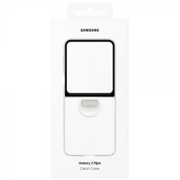 Samsung Original Galaxy Z Flip 6/Flip 7 FE Skal Clear Case Transparent