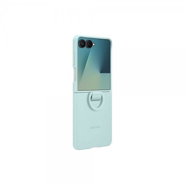 Samsung Original Galaxy Z Flip 7 Skal Ring Case Silicone Mint