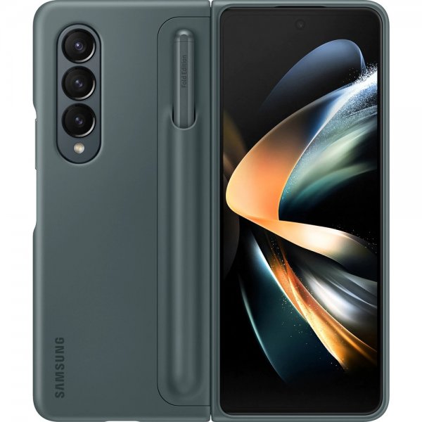 Samsung Original Galaxy Z Fold 4 Fodral Standing Cover with Pen Graygreen