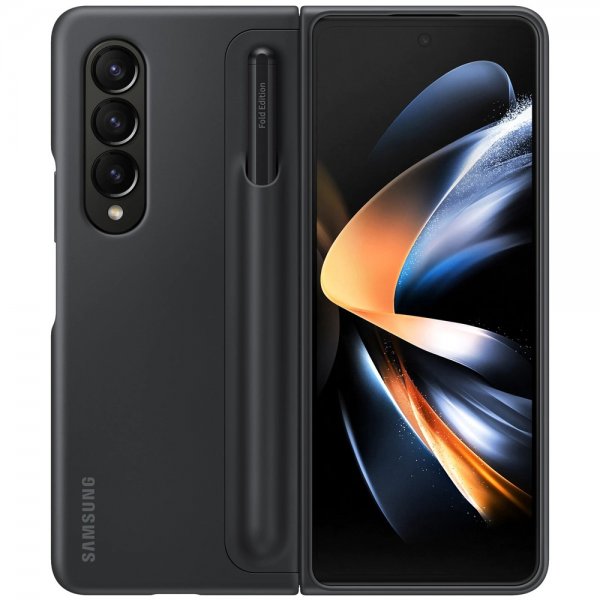 Samsung Original Galaxy Z Fold 4 Fodral Standing Cover with Pen Svart