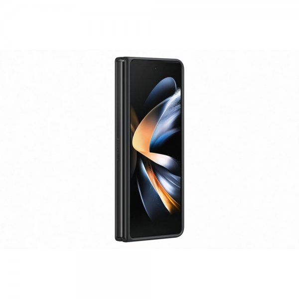 Samsung Original Galaxy Z Fold 4 Skal Leather Cover Svart