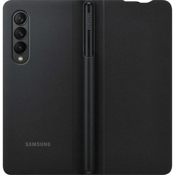 Samsung Original Galaxy Z Fold3 Fodral Flip Cover with Pen Svart