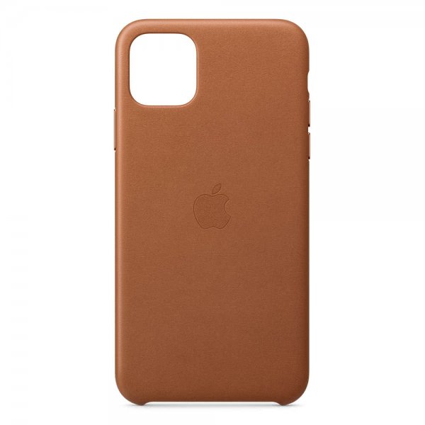Apple Original iPhone 11 Pro Max Skal Leather Case Brun