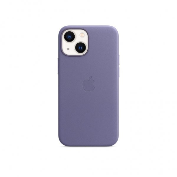 Apple Original iPhone 13 Mini Skal Leather Case MagSafe Blåregn