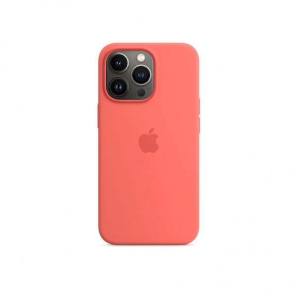 Apple Original iPhone 13 Pro Max Skal Silicone Case MagSafe Rosa pomelo