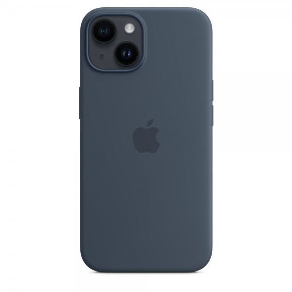 Apple Original iPhone 14 Plus Skal Silicone Case MagSafe Stormblå