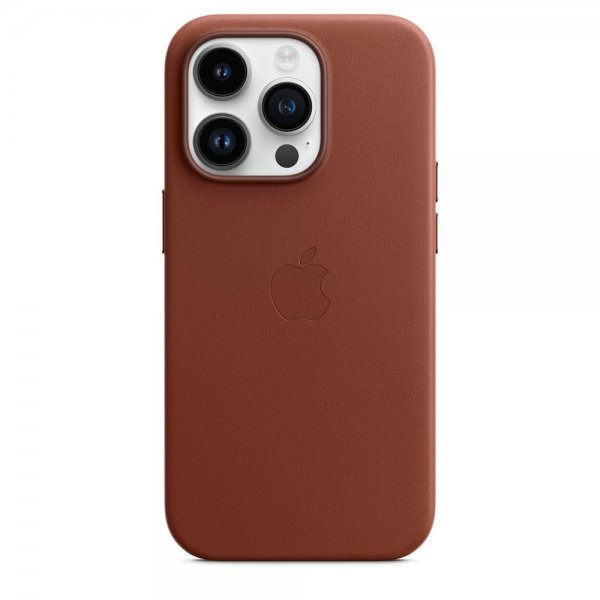 Apple Original iPhone 14 Pro Max Skal Leather Case MagSafe Umbra