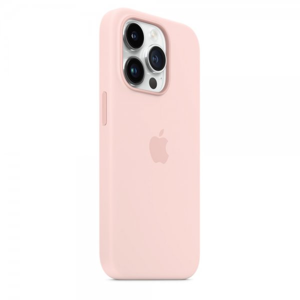 Apple Original iPhone 14 Pro Max Skal Silicone Case MagSafe Kritrosa
