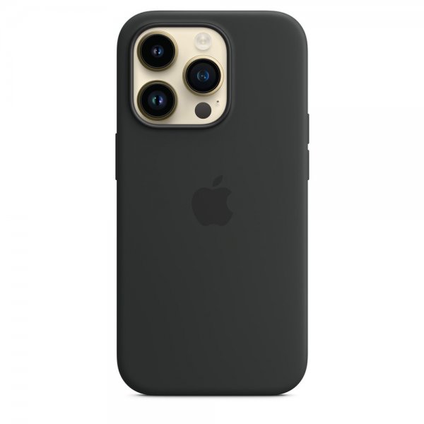 Apple Original iPhone 14 Pro Max Skal Silicone Case MagSafe Midnatt