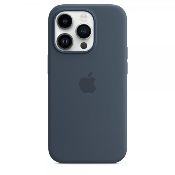 Apple Original iPhone 14 Pro Skal Silicone Case MagSafe Stormblå