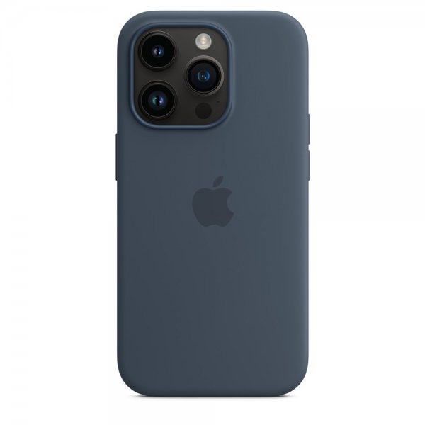 Apple Original iPhone 14 Pro Skal Silicone Case MagSafe Stormblå