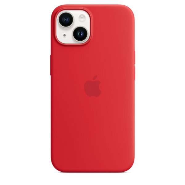 Apple Original iPhone 14 Skal Silicone Case MagSafe (PRODUCT)RED