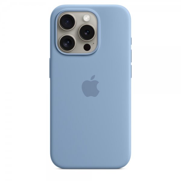 Apple Original iPhone 15 Pro Max Skal Silikon MagSafe Vinterblå