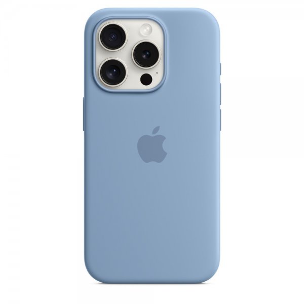 Apple Original iPhone 15 Pro Max Skal Silikon MagSafe Vinterblå