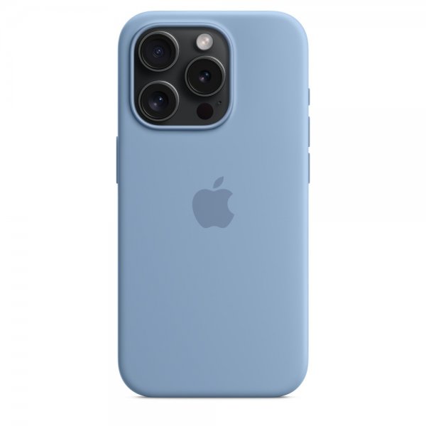 Apple Original iPhone 15 Pro Max Skal Silikon MagSafe Vinterblå