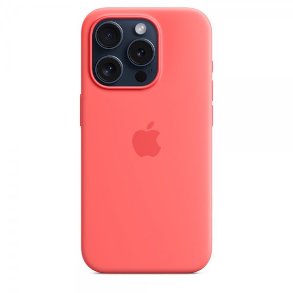 Apple Original iPhone 15 Pro Skal Silikon MagSafe Guava
