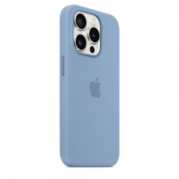 Apple Original iPhone 15 Pro Skal Silikon MagSafe Vinterblå