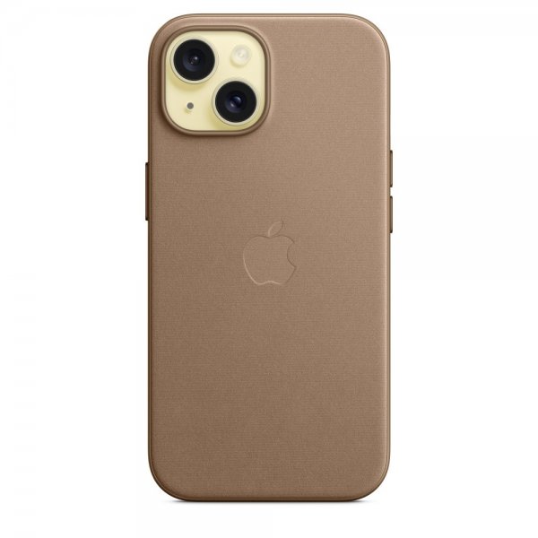 Apple Original iPhone 15 Skal FineWoven MagSafe Mullvadsbrun