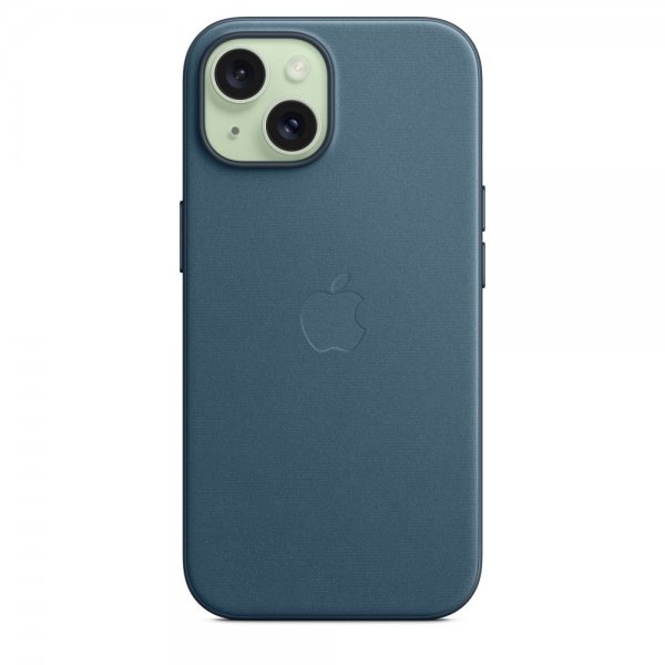 Apple Original iPhone 15 Skal FineWoven MagSafe Stillahavsblå