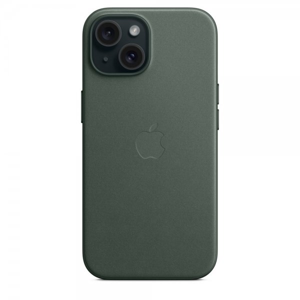 Apple Original iPhone 15 Skal FineWoven MagSafe Vintergrön