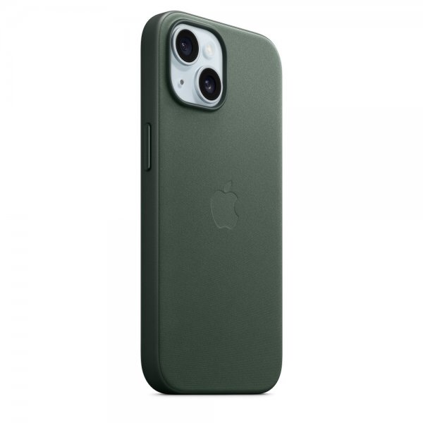 Apple Original iPhone 15 Skal FineWoven MagSafe Vintergrön