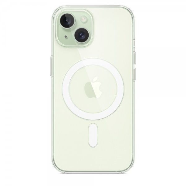 Apple Original iPhone 15 Skal Transparent MagSafe Klar
