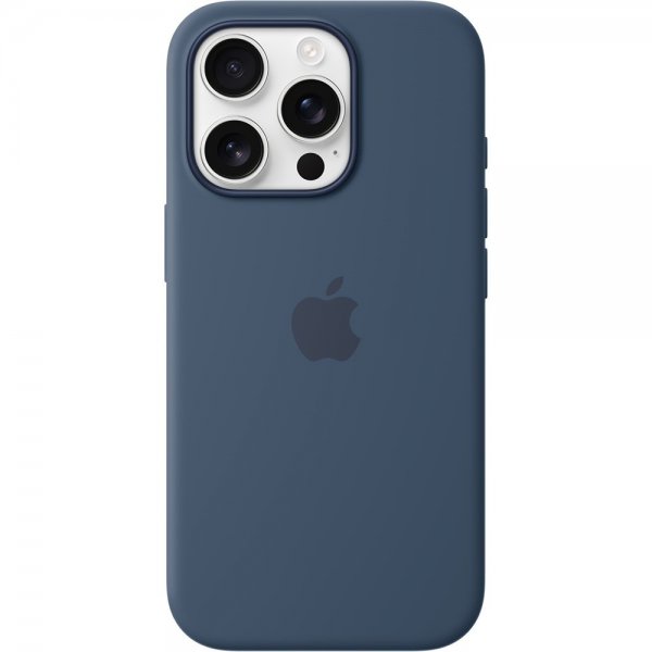 Apple Original iPhone 16 Pro Skal Silicone Case MagSafe Denim