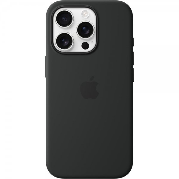 Apple Original iPhone 16 Pro Skal Silicone Case MagSafe Svart