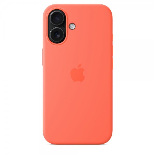 Apple Original iPhone 16 Skal Silicone Case MagSafe Tangerine