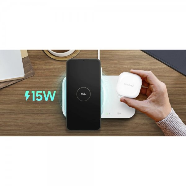 Samsung Original Super Fast Wireless Charger Duo Svart