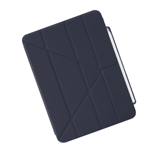 Pipetto iPad Air 11 (M2/M3/M4) Fodral Origami No3 Pencil Case Mörkblå