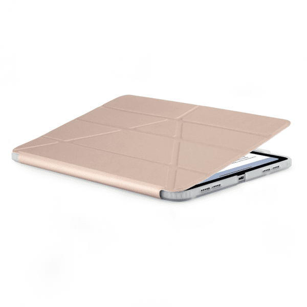 Pipetto iPad Air 11 (M2/M3/M4) Fodral Origami No3 Pencil Case Metallic Rosa