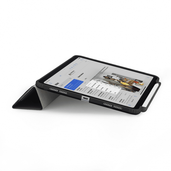 Pipetto iPad Air 11 (M2/M3/M4) Fodral Origami No3 Pencil Case Svart