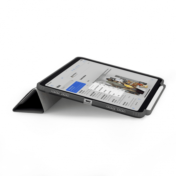 Pipetto iPad Air 11 (M2/M3/M4) Fodral Origami No3 Pencil Case Grå