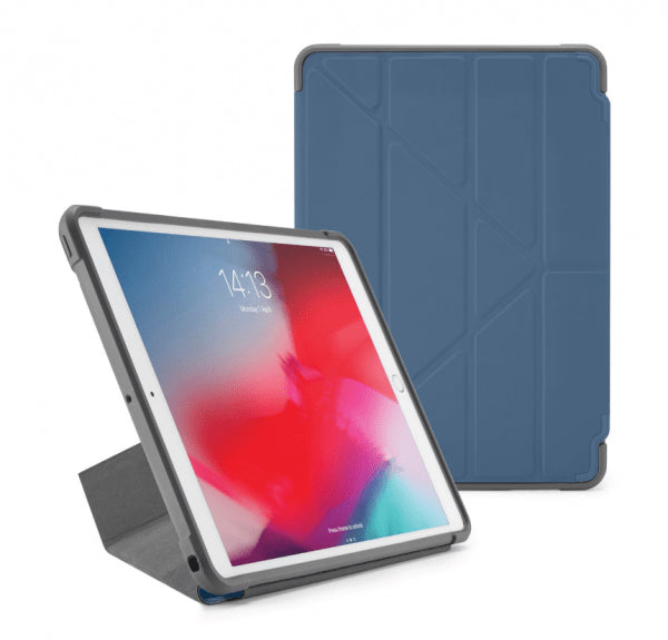 Pipetto iPad Air 2019 (gen 3)/iPad Pro 10.5 Fodral Origami Shield Marinblå