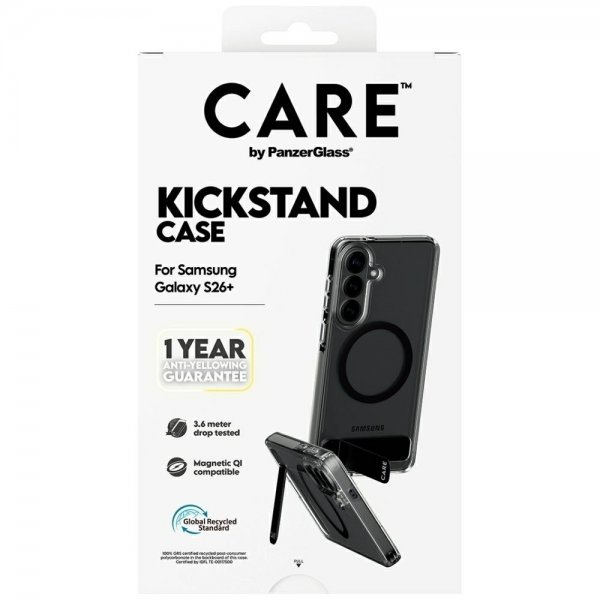 CARE by PanzerGlass Samsung Galaxy S26 Plus Skal Kickstand MagSafe Transparent