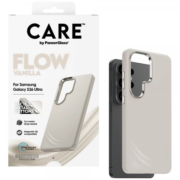 CARE by PanzerGlass Samsung Galaxy S26 Skal Flow MagSafe Vanilla
