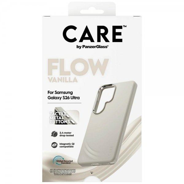 CARE by PanzerGlass Samsung Galaxy S26 Skal Flow MagSafe Vanilla