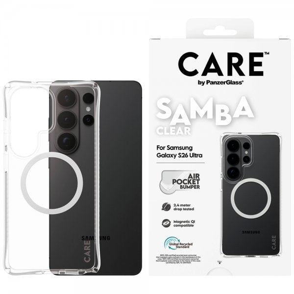 CARE by PanzerGlass Samsung Galaxy S26 Ultra Skal Samba MagSafe Transparent