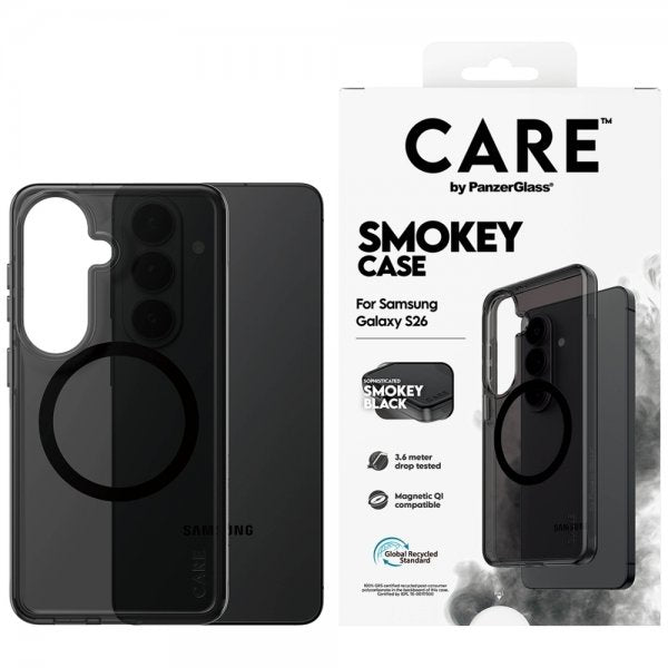 CARE by PanzerGlass Samsung Galaxy S26 Skal Smokey MagSafe Svart