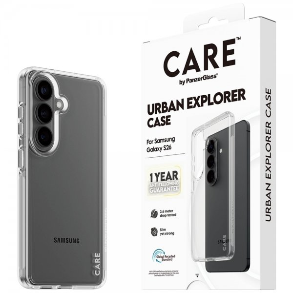 CARE by PanzerGlass Samsung Galaxy S26 Skal Urban Explorer Transparent