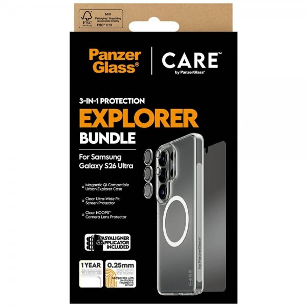 PanzerGlass Samsung Galaxy S26 Ultra 3-in-1 Protection Bundle