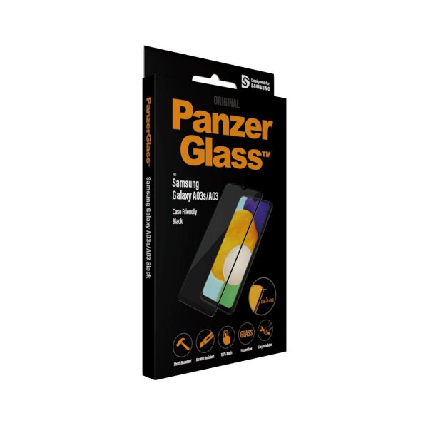 PanzerGlass Samsung Galaxy A03/A03s Skärmskydd CaseFriendly Edge-to-Edge